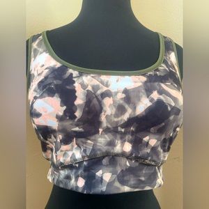 DSG Womens Size Large Pullover Racerback Sports Bra Multicolor